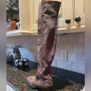 Tory Burch Suede Over the Knee Boots